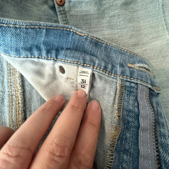 Ann Taylor Loft Jean Shorts with Raw Hem - Picture 4 of 5